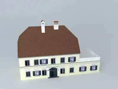 Old House European Style Low-poly 3D model