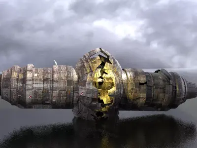 Planet Arch Pulse Terra Shard 1 3D model