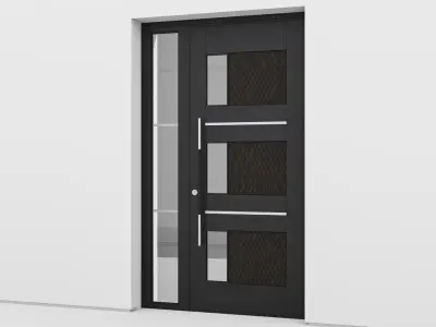Aluminium door 142 3D model