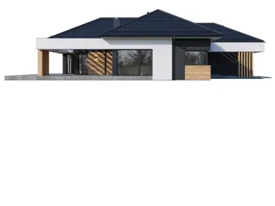 Modern house Delly with BLENDER file 3D model