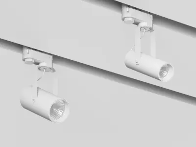 Track light HOKASU Tube Clip TR4 Free 3D model