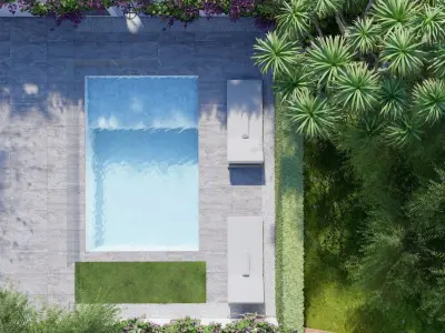 3D Exterior Scene 3D model design garden and landscape 3D 3D model