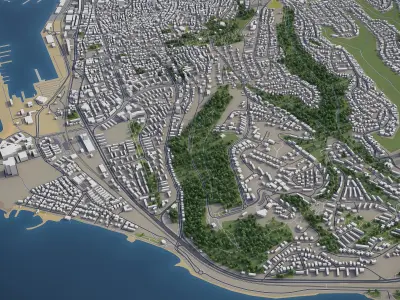 Haifa  Low-poly 3D model