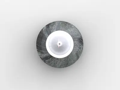 Tall Marble Candleholder Low-poly 3D model