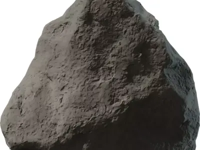 Stylized Boulder Rock  Low-poly 3D model