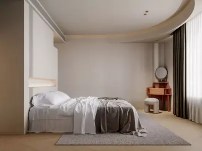 apartment interior scenes     3D model 10