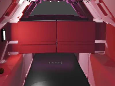 Sci-Fi Interior 3D model fi interior sci 3D model