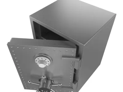 Steel Bank Safe 3D model