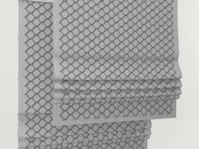 Roman shade s 3D model