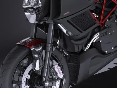 Ducati Diavel Carbon 2015 VRAY 3D model