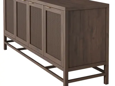 Crate and Barrel Blake 68 media console 3D model