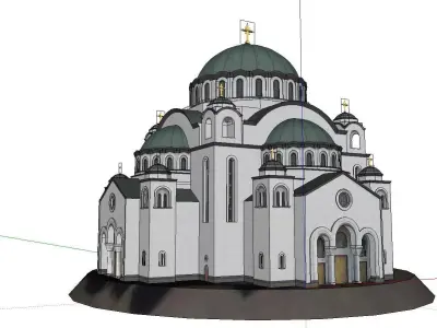 Architecture-Religion-God-Culture-Temple-06 orthodox church i... 3D model