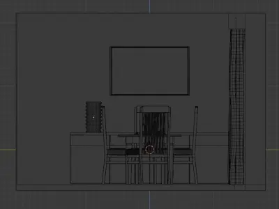 Living room 3D model 123