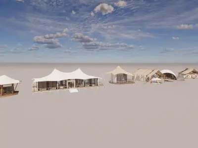 Tensile Structures Collection -A10 3D model