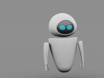 EVE  android rigged - animated 3D model
