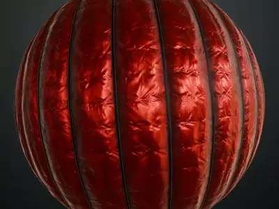 Red Sci-Fi Hose PBR Seamless Texture