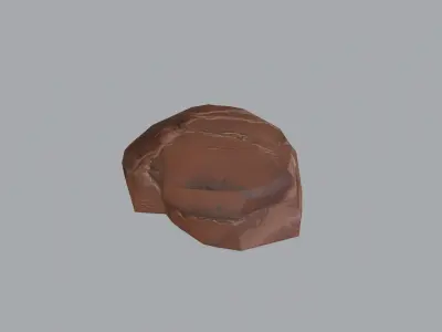 Stylized rocks Pack pbr Low-poly 3D model