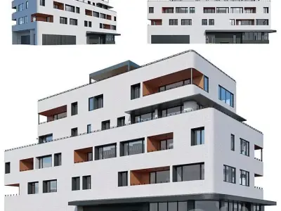 Extrior design modern toun 3D model