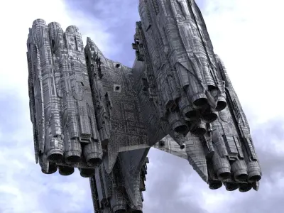 Alien satellite 10 small  3D model