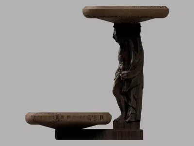 Greek Sculpture Dual Soap Dish 3D print model
