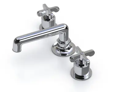 Waterworks Henry Faucet with Cross Handles 3D model