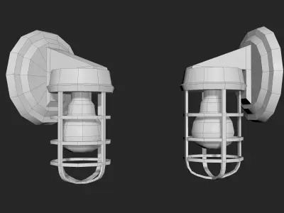 Light Fixture 01 Low-poly 3D model