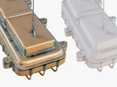 Light Industrial Hanging Low-poly 3D model