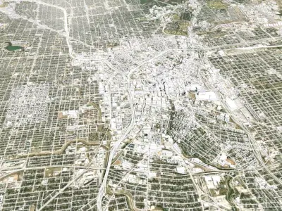 Cityscape San Antonio Texas USA 3D model