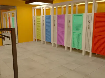 fitting room for clothing store 3D model