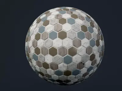 Marble Tile Seamless PBR Texture Texture