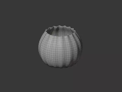 Modern Ripple Vase Set Free 3D model