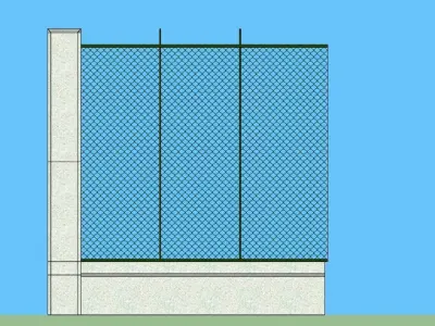 Site Wall Design 3D model