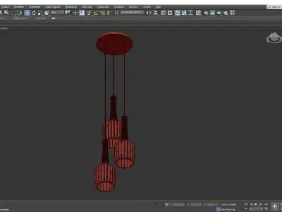 BOSSANOVA MULTI LIGHT PENDANT Low-poly 3D model
