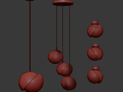 Crescent lighting by Lee Broom 3D model