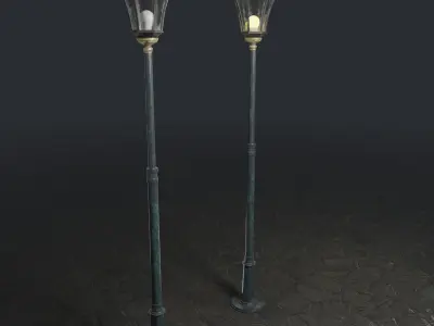 Standart Stret Lamp Free 3D model