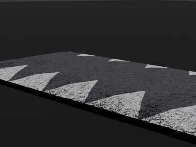 Road Pack Low-poly 3D model purchase