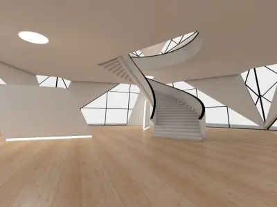 VR art Gallery 15 Two Dodeca 3D model