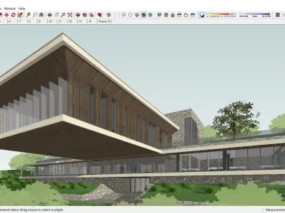 Sketchup Recreational and tourist complex 211 3D model