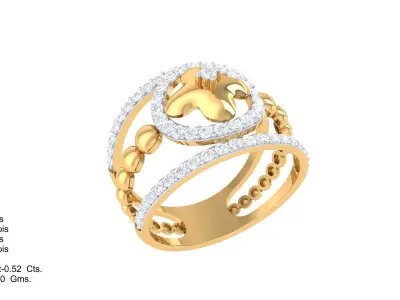  Women Ring MTL 3dm STL OBJ FBX Details 3D print model 70