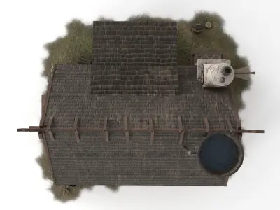 Viking House 01 Low-poly 3D model