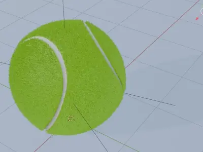 3D tennis ball  3D model