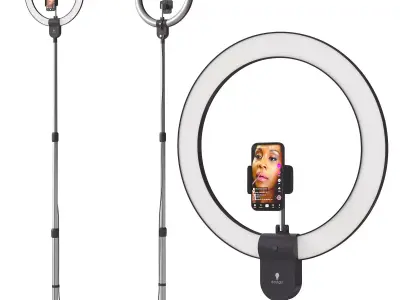 Minerva Beauty Aura LED ring light for social media 3D model