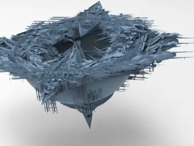 Prison colony Hollow Globe  3D model