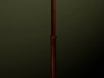 Flashlight Low-poly 3D model 7