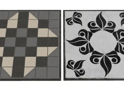 Tiles 3D Model Collection Low-poly 3D model