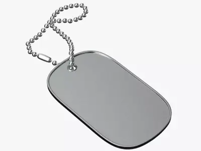 Dog Tag 01 3D model