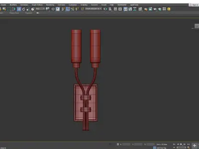 WINFIELD DOUBLE SCONCE Low-poly 3D model