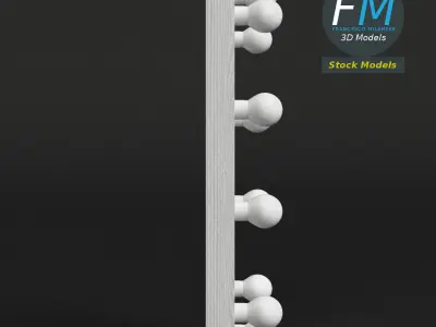 Simple make-up mirror 3D model
