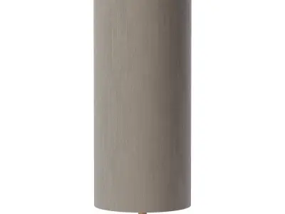 Carmen Mid-Century Floor Lantern - Antique Brass and Rubberwood Low-poly 3D model