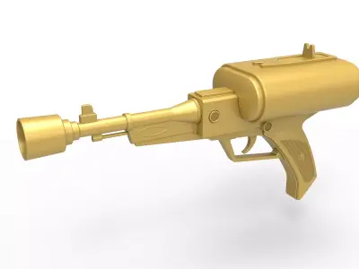 Laser pistol of Golden Man from Lost in Space TV series 1965 3D print model